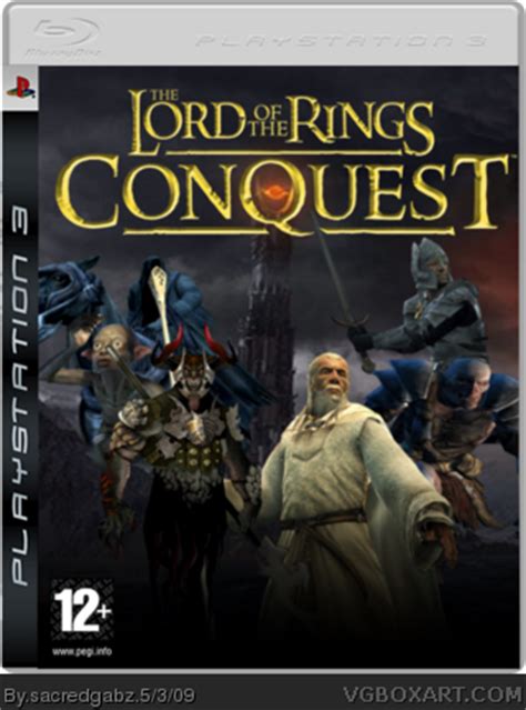 Lord Of The Rings: Conquest PlayStation 3 Box Art Cover by sacredgabz