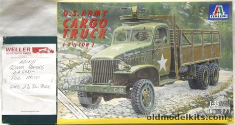 Italeri 135 Gmc Cckw 255 6x6 2 12 Ton Cargo Truck With Azimut 40mm