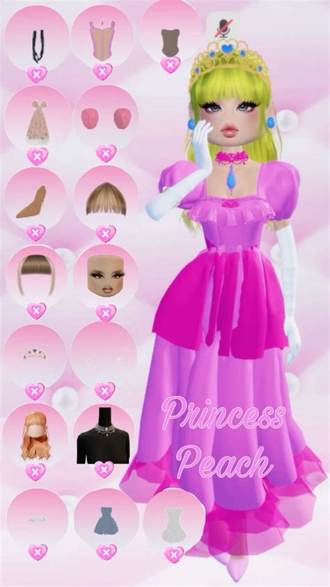 Princess Peach Dti Made By Allison In 2024 Princess Peach Dress