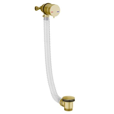 Scudo Bath Filler And Overflow In Brushed Brass