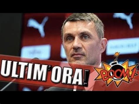 ULTIM ORA MILAN RIVOLUZIONE A CENTROCAMPO YouTube