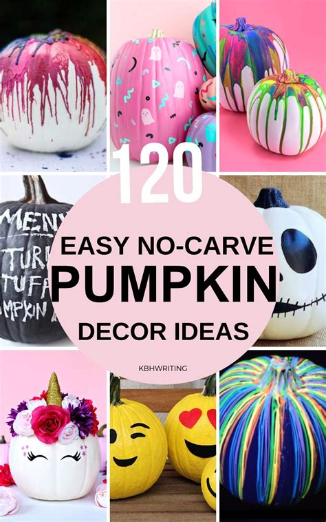 120 Easy No Carve Pumpkin Decor Ideas