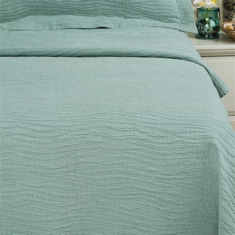 Downtown Aqua Dreams Matelasse Coverlet King Save 63