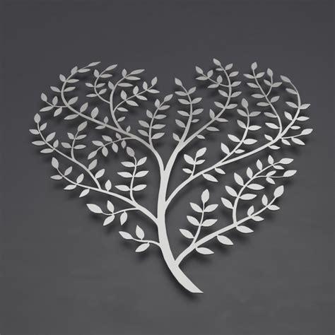 Heart Tree of Life Large Metal Wall Art, 3D Wall Sculpture, Tree Metal ...