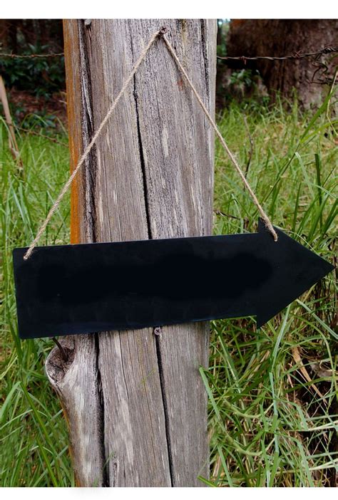 Metal Hanging 15in Chalkboard Arrow 2 Sided Chalkboard Arrow Hanging