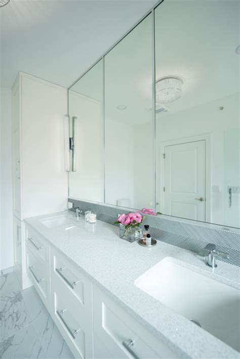 Bright Modern Bathroom Glen Ellyn Il Drury Design