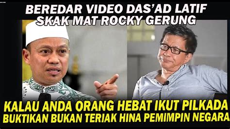 Beredar Suara Das Ad Latif Skat Mat Rocky Gerung Kalau Anda Benar Orang