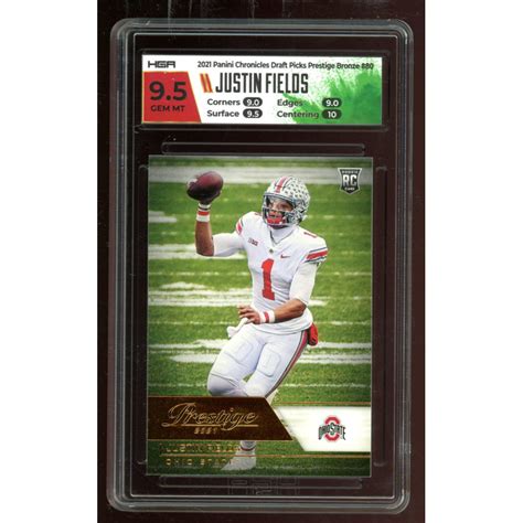 Justin Fields 2021 Panini Chronicles Draft Picks Prestige Bronze 80 Rc