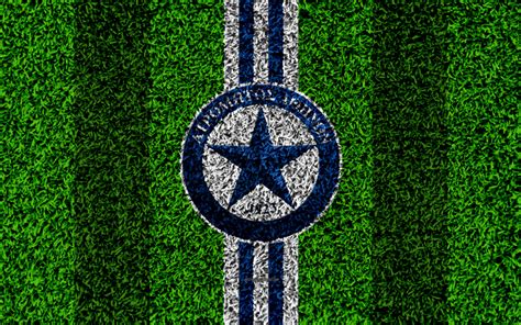 Download wallpapers Atromitos FC, logo, 4k, football lawn, Greek ...