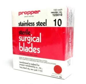 Propper Sterile Stainless Steel Surgical Blades Medline Industries Inc