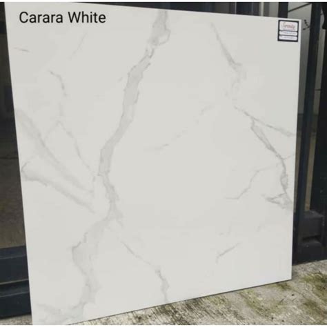 Jual Granit 60x60 Putih Corak Marmer KIA Carrara White Shopee Indonesia