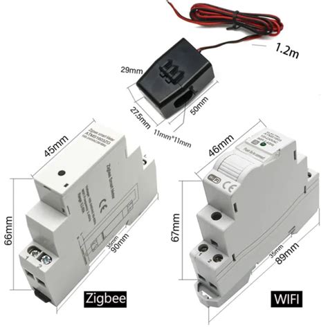 Din Rail Monophas Ac V V Compteur Pour Surveillance De La