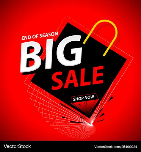 Big Sale Banner Promo Theme Royalty Free Vector Image