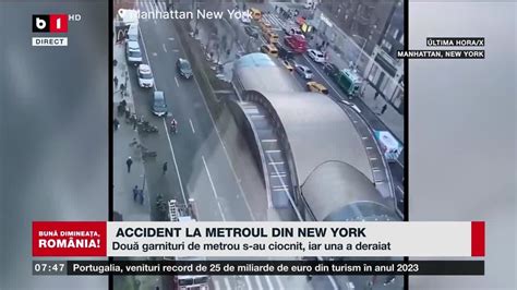 Accident La Metroul Din New York Tiri B Tv Ian Youtube