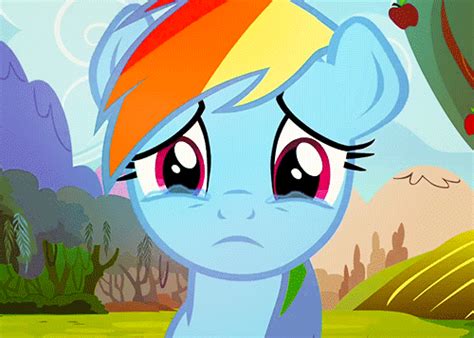 Sad Rainbow Dash Crying