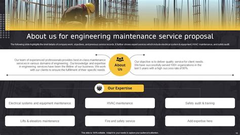 Engineering Maintenance Service Proposal Powerpoint Presentation Slides