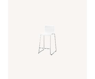 Set Of Ikea Glenn White Counter Top Stools Aptdeco