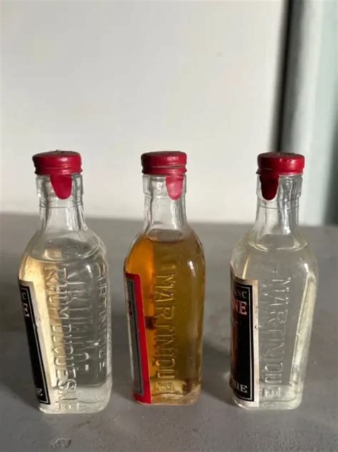 Lot Mignonnettes Collection Anciennes Grand Rhum Martinique Duquesne