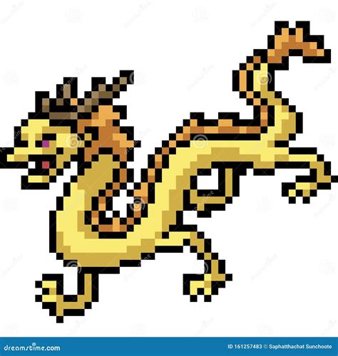 Japanese Dragon Pixel Art