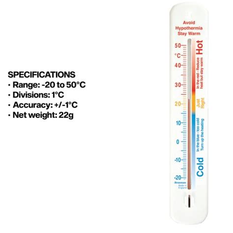 Mm Hypothermia Wall Thermometer Brannan