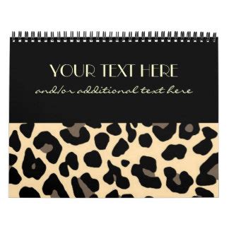 Leopard Calendars | Zazzle