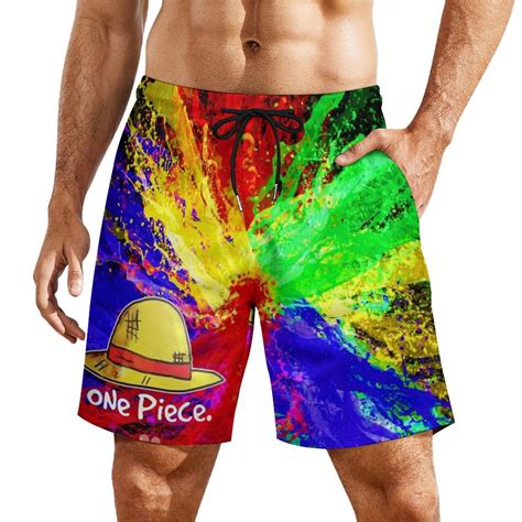 One Piece Men's Swim Trunks Beach Compression Iiner Shorts Quick Dry