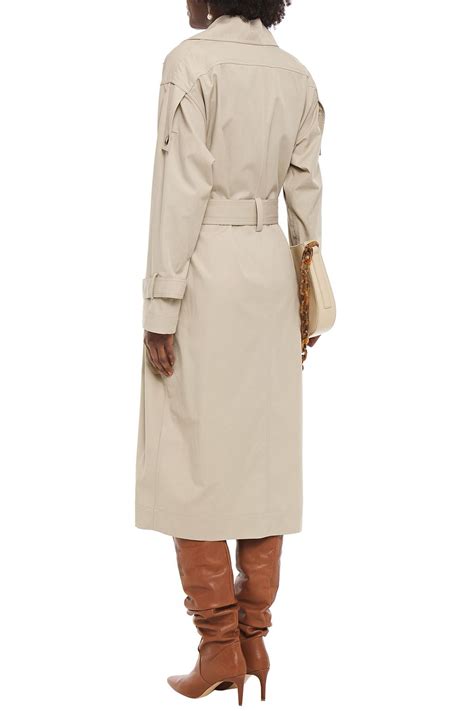 Victoria Beckham Double Breasted Cotton Twill Trench Coat Sale Up To