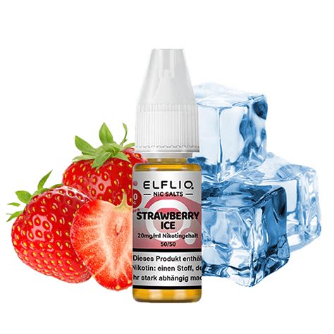 Elf Bar Elfliq Strawberry Ice 10 Ml Nikotinsalz Elf Bar Elfliq