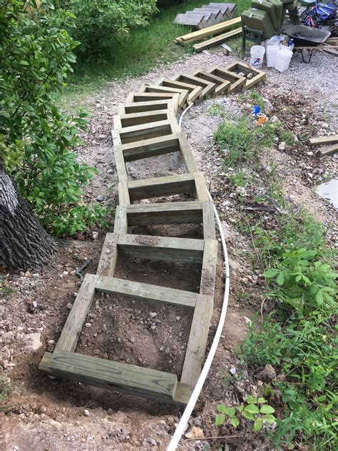 Step By Step Diy Garden Steps Outdoor Stairs Artofit