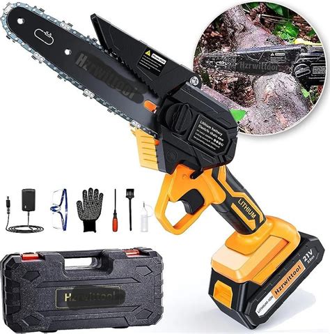 Mini Chainsaw Cordless Portable Electric Chainsaw 21v 2000mah Upgrade High Stiffness Chain