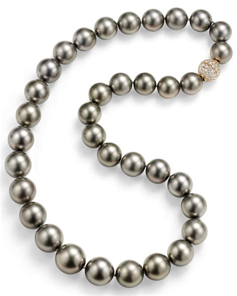 Silver Tahitian Pearl Strand Necklace Turgeon Raine