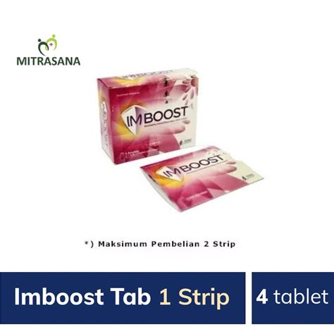 Jual IMBOOST ISI 4 1 STRIP 4 TABLET 1 BOX 5STRIP Shopee Indonesia