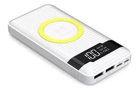Carregador Portatil Sem Fio - Carregador Power Bank Sem Fio Portátil Wireless Por Indução Turbo 10 ...
