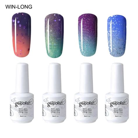 Blue Sky Colour Changing Nail Gel Polish UV LED Colors Nail Art Design