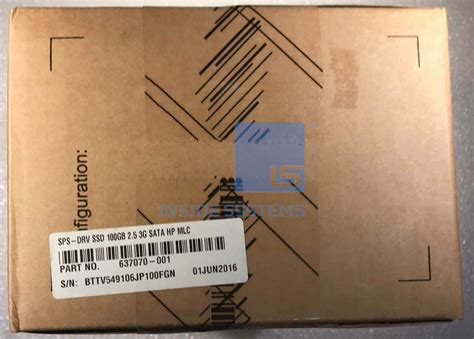 817063 001 HP 120GB 6G RI SCC PLP SATA LFF SSD Inside Systems A S