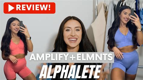 Alphalete Amplify Elmnts Try On Review Youtube