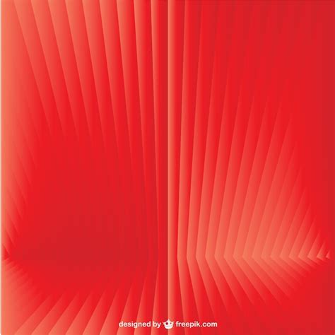 Fondo Rojo En 3d Vector Gratis