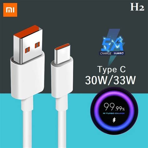 Xiaomi Type C 5A Turbo Charge Cable 30W 33W Turbo Charging For Redmi