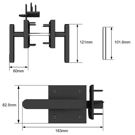 Snapklik.com : JUGREAT Double Side Gate Latch, Heavy Duty Aluminum