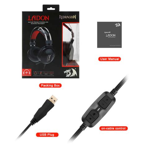 AURICULAR GAMER REDRAGON LADON H990 C MIC Pc House Informatica