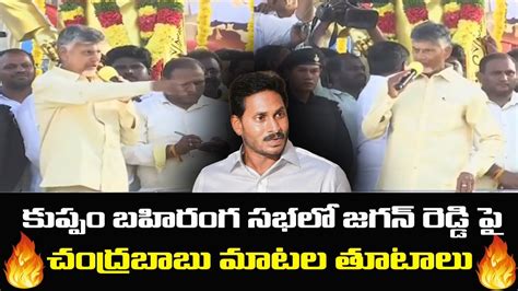 Chandrababu Sensational Comments On Ys Jagan At