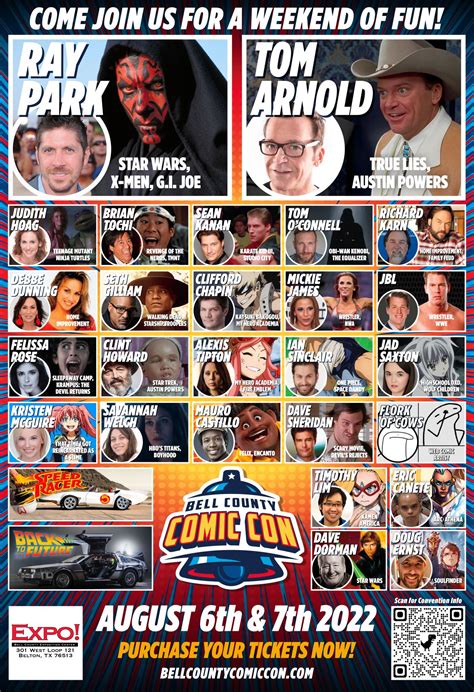 Bell County Comic Con on Twitter: "***EPIC LINE UP*** MEET YOUR FAVORITE CELEBRITIES THIS YEAR ...