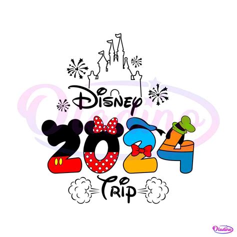 Disney 2024 Trip Magic Castle SVG