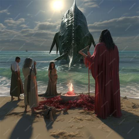 Oceanic Mysteries Unveiled The Whaleshark Priest of Cthulhu and the