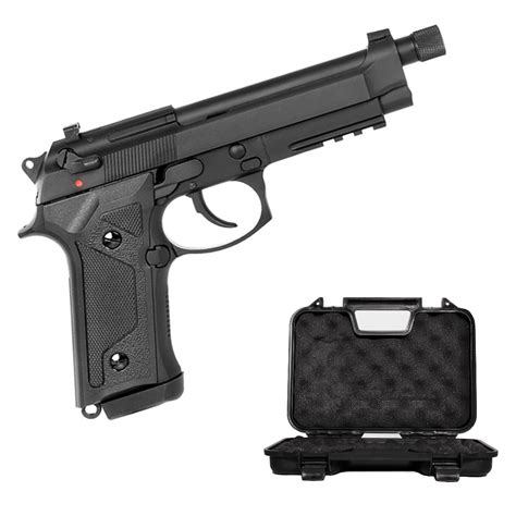 Pistola Airsoft Gbb Qgk A Bk Full Metal C Maleta Combat