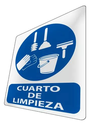 Letrero Cuarto De Limpieza Cartel Señalización Señalética Mercadolibre