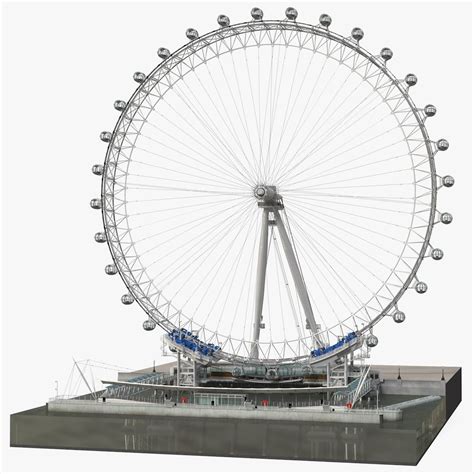 Observation Ferris Wheel D Model Ds Blend C D Fbx Max Ma