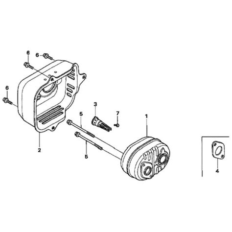 Muffler For Honda Hrx537c Hme Lawn Mower Lands Engineers