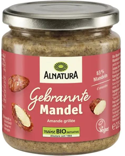 Alnatura Bio Gebrannte Mandel Aufstrich 225 G Piccantino Onlineshop