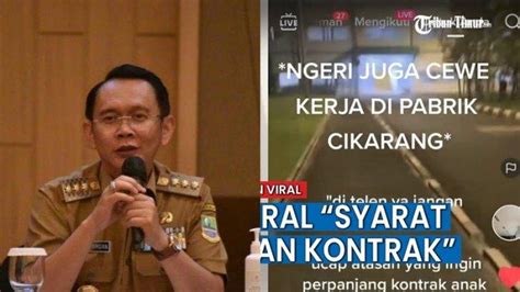 Pj Bupati Bekasi Turun Tangan Viral Karyawati Cikarang Ngamar Dengan